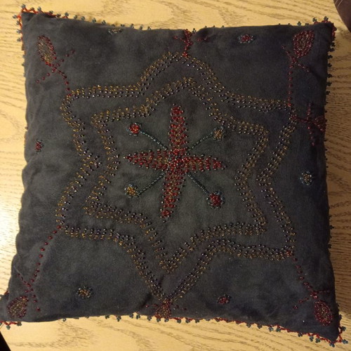Embroidered pillows from Bedouins used, set of 2