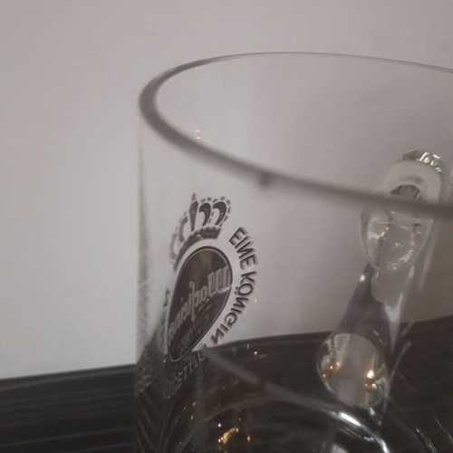 Retro Warsteiner 0.2 beer mug used with tiny defect