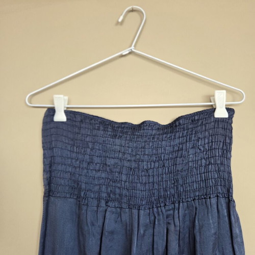 Satin jumpsuit used, blue, one size