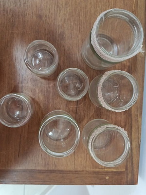 Various jars used, set