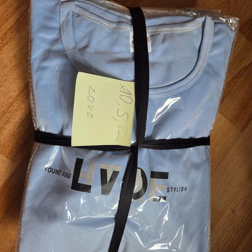 Men's light blue T-shirts size S pack of 10 new