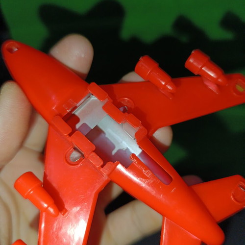 Vintage Japanese Boeing 747 Tin Toy airplane used