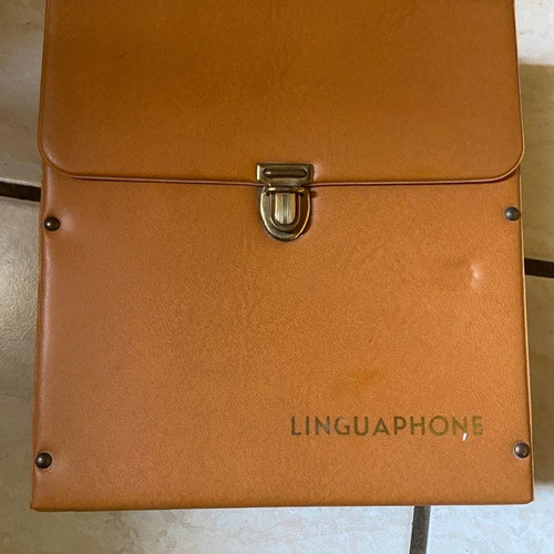 French Learning with 45 RPM Vinyl Records used Linguaphone
