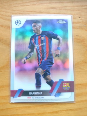 Topps Chrome Barcelona Raphinha card like new