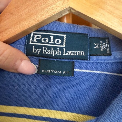 Ralph Lauren polo shirt size M like new, blue and yellow