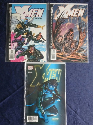 Uncanny X-Men pack of 3 issues like new, complete Hope storyline