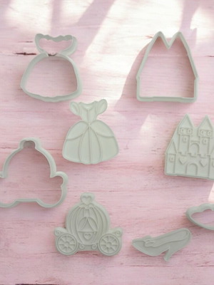 Σετ κουπ πατ θέμα πριγκίπισσα 4 τεμάχια κατόπιν παραγγελίας