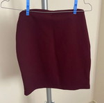 Burgundy bodycon mini skirt Pink Woman size M like new