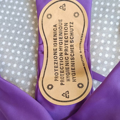 Decoro bikini bottom new, purple, large adjustable ties