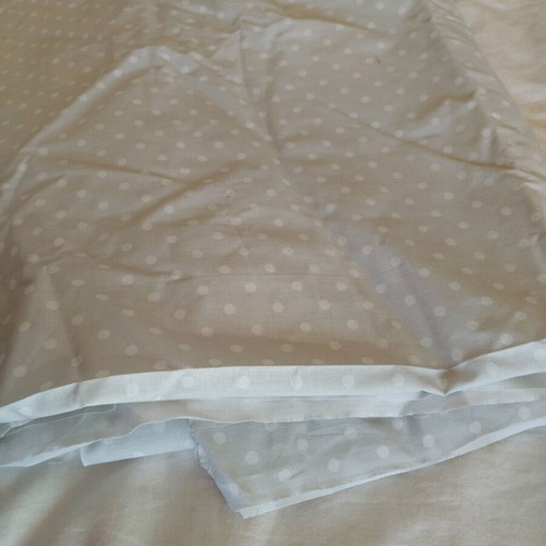Fabric like new, pastel gray polka dot 1.50x2.60