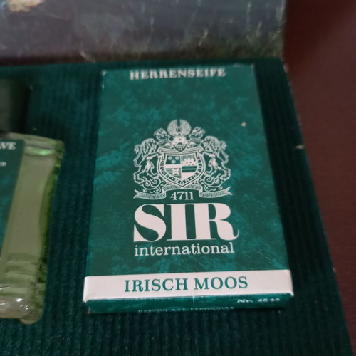 Vintage Irish Moos 4711 gift set after shave and soap like new