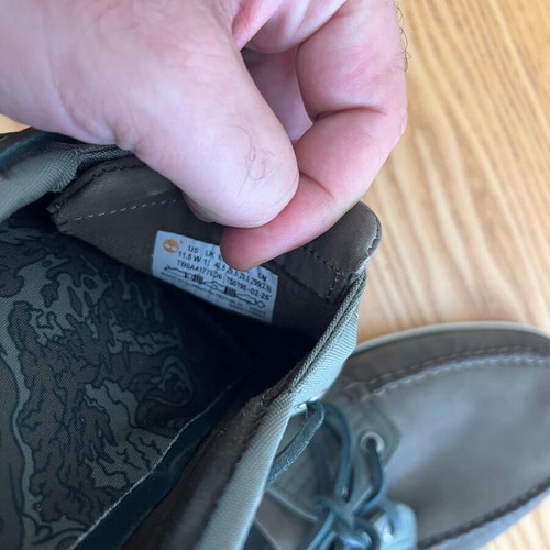 Timberland Classic Boat 2-Eye Size 45.5 New Olive Green