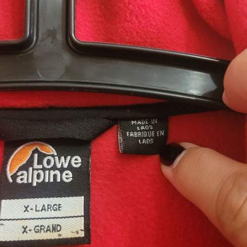 Lowe Alpine Fleece 100 XL hiking jacket