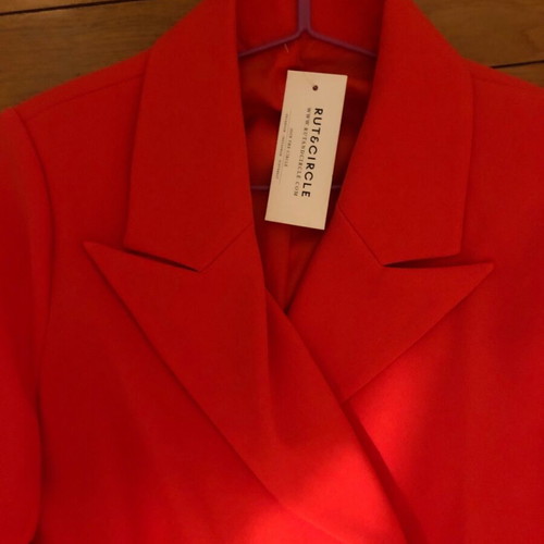 Women's long coral jacket new, Rut & Circle, size M
