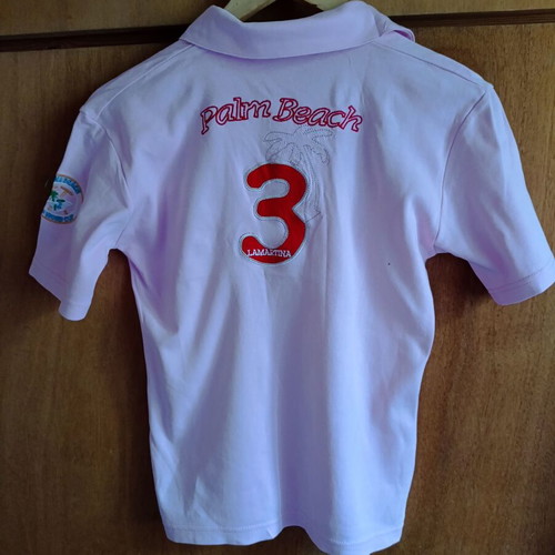 La Martina pink polo shirt for girls 14 years used