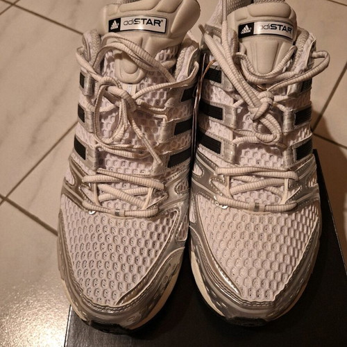 Adidas Adistar men's shoes new, size 46 2/3, white silver