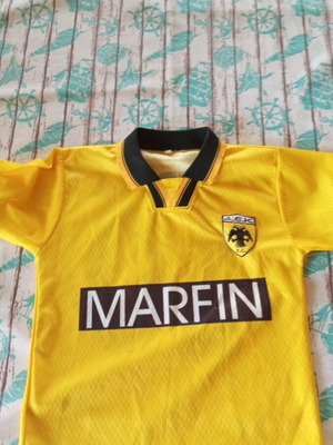 AEK kids football jersey #10 Tsartas, size 8Y