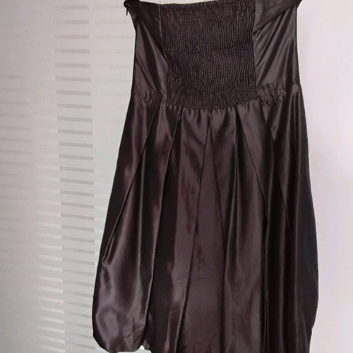Zara Cocktail Dress Strapless Medium Like New Brown
