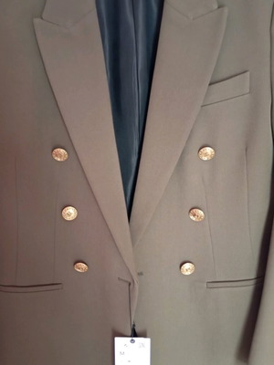 Zara blazer new, size M, khaki color