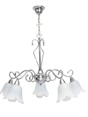 Μοντέρνο ορειχάλκινο φωτιστικό καινούργιο, ελληνικής κατασκευής, χρώμιο