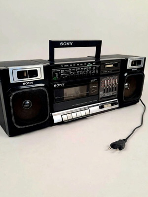 Sony CFS-1000S Vintage Boombox 1985 used, stereo cassette-corder