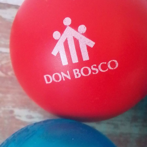 Plastic children's balls used, pack of 8, flexible Don bosco