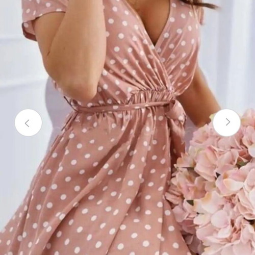 Wrap dresses set of 2, pink and blue, one size