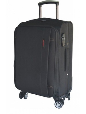 Forecast 3678 medium suitcase with 4 double wheels and laptop compartment