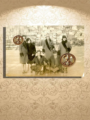 Castoria postcard used, sleigh ride on frozen lake