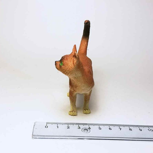 Cat plastic figure used, toy animal