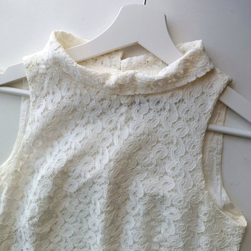Zara lace dress type Guipure XS used, white