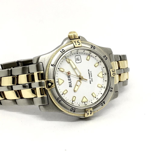 Buler Quartz 38mm waterproof watch with sapphire and strong lume
