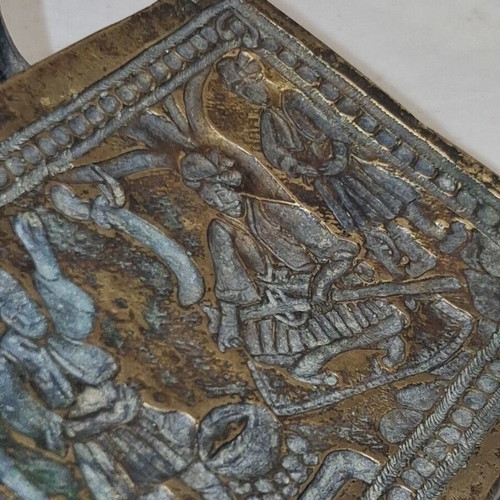 Copper Repoussé Mold Used for Silverwork Decoration