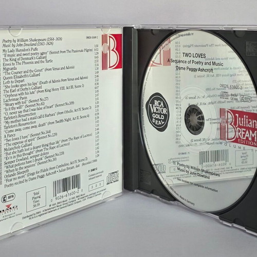 CD William Shakespeare, John Dowland - Two Loves like new