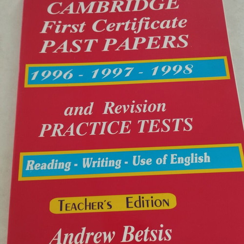 FCE for Schools Practice Tests Teacher's Book and Class CDs like new with Past Papers