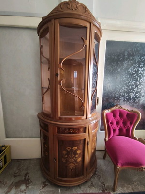 Vintage living room showcase like new