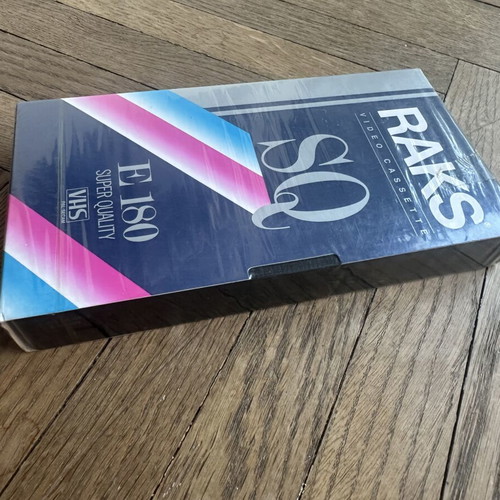 RAKS SQ sealed VHS video cassette