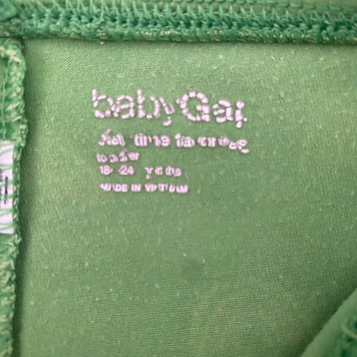 Baby leggings green with rainbow 18-24 months cotton like new