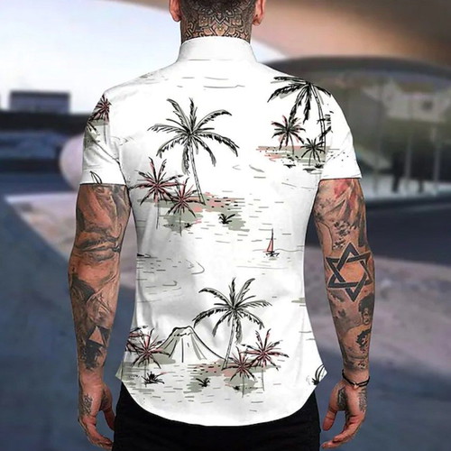 Lightning Bolt men's short-sleeve shirt XL floral white new