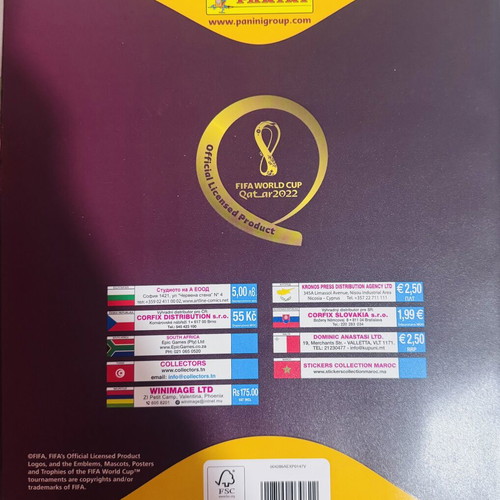 Panini FIFA World Cup Qatar 2022 Sticker Album like new with 40 extra stickers
