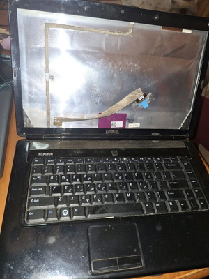 Dell laptop used for parts without screen and hard drive