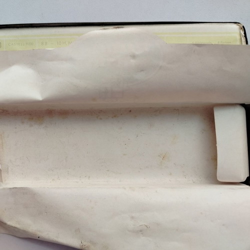 Old tin pencil box A.W. FABER-CASTELL used, empty
