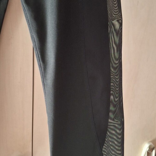 Sports leggings medium black with transparent design, like new