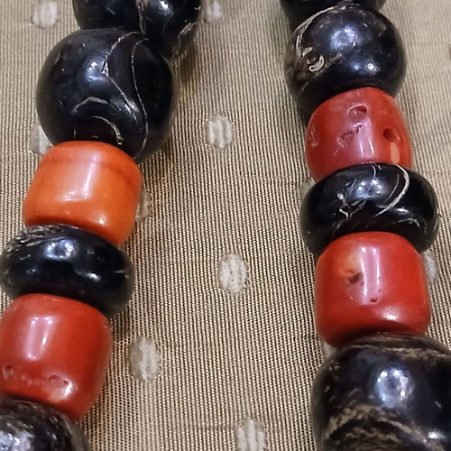 Yiousouri Worry Beads used, collectible, 192 gr, black coral