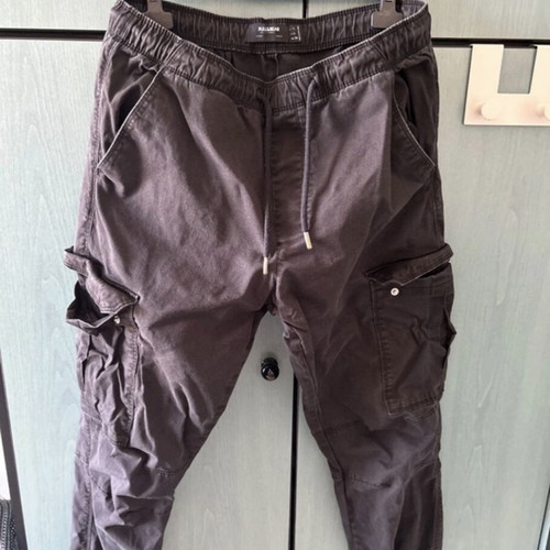 Pull & Bear men's black cargo pants size L