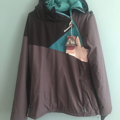 Basehit women's waterproof jacket with hood and fleece lining new