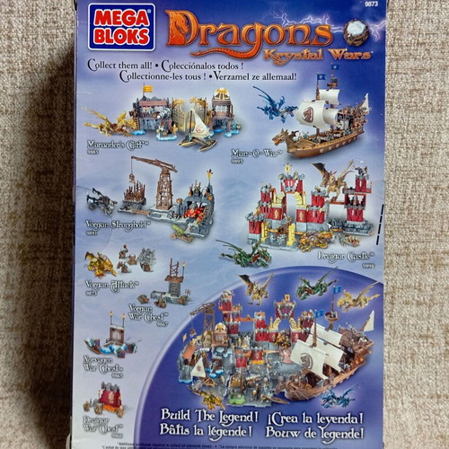 Mega Bloks Vorgan Attack Dragons Krystal Wars set, sealed vintage