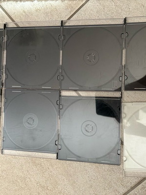 CD cases like new, pack of 8 slim pieces