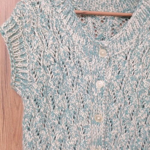 Hand-Knitted Vest New, Size L