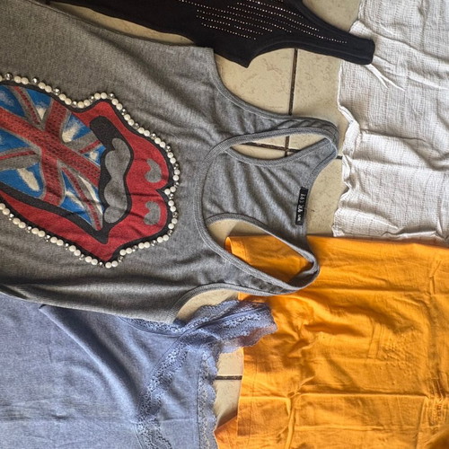 Women's tops pack of 6 used, multicolor summer tank tops